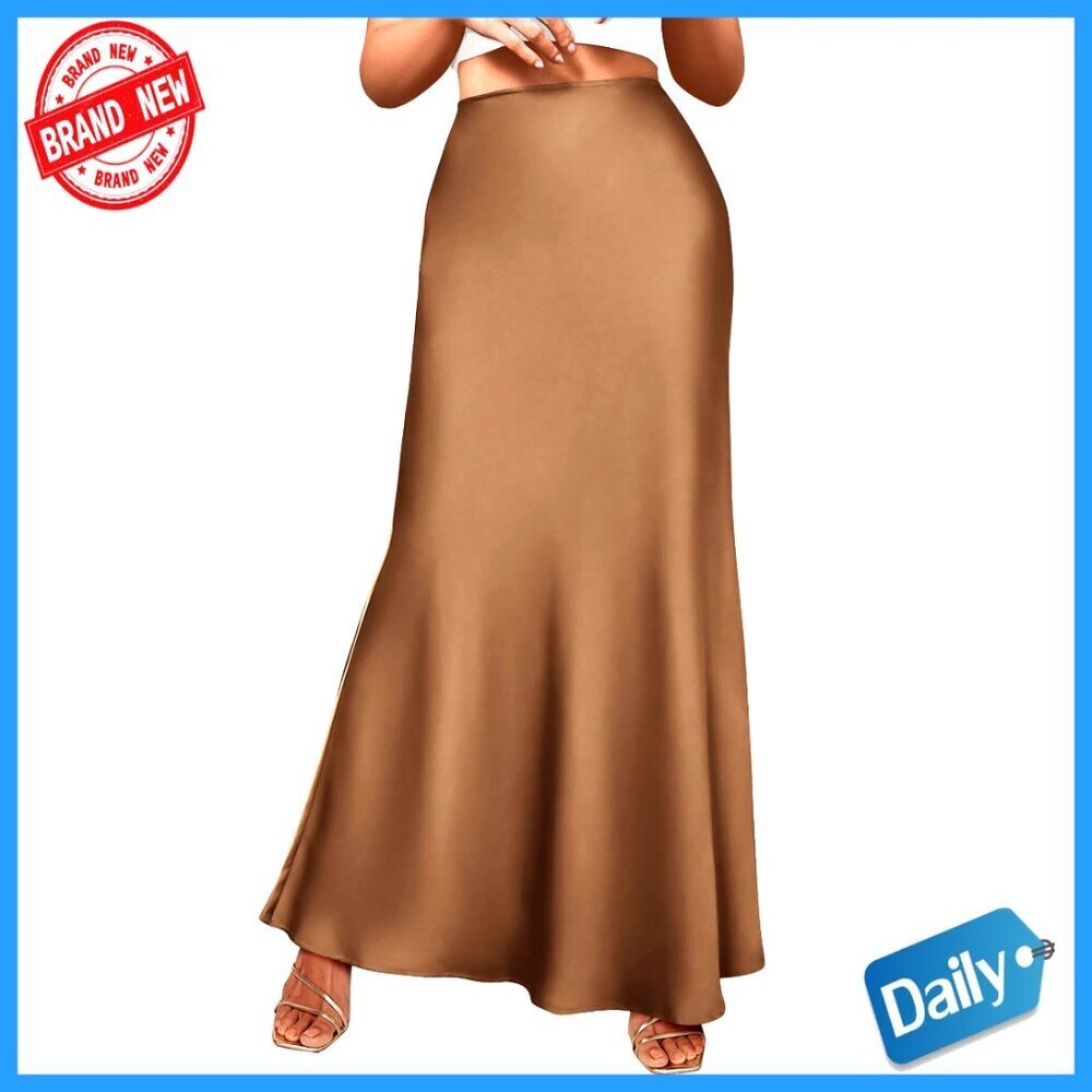 Maxi Mermaid Skirt High Waist Elastic Business Casual Wedding Guest